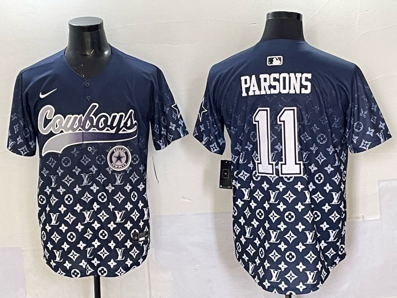 Men 2025 Dallas Cowboys #11 Parsons Drak blue Nike Limited NFL Jersey style 038->dallas cowboys->NFL Jersey